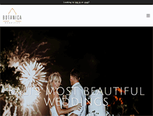 Tablet Screenshot of botanicaweddings.com